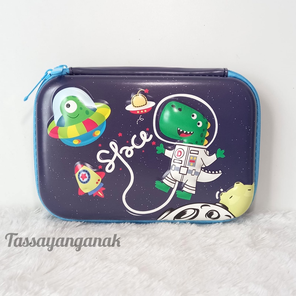 Tempat pensil kotak pensil 3d astronot dino Space tempat pensil 3d 6d bahan EVA untuk anak kado ultah anak