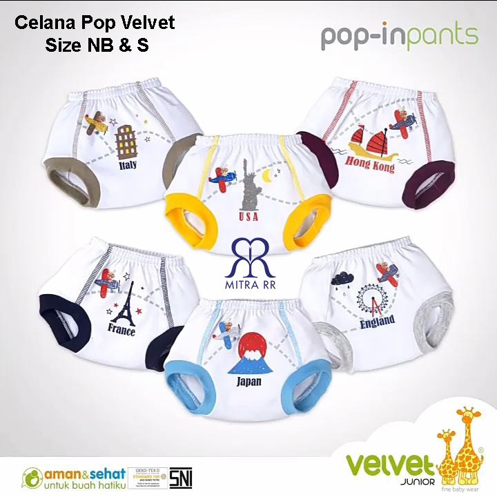 Celana pop Velvet  Motif : Monoprint &amp; Stand By Me Gems In The Sky Radiant Nothern Light Tersedia ukuran :  -NB : (0-3 bulan) 0-5kg   -S