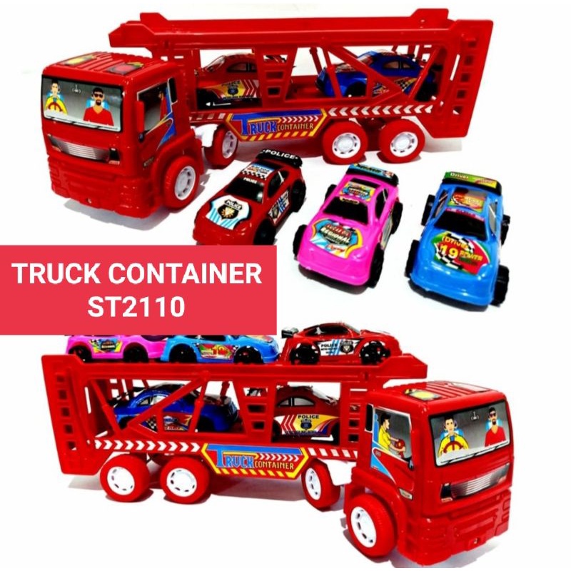TRUK KONTAINER ST2110 KENDARAAN ALAT BERAT MOBIL MOBILAN EDUKASI TOYS ENYES SHOP KADO HADIAH SOUVENIR ULANG TAHUN BELI 1 DAPAT 6 PEREMPUAN LAKI-2