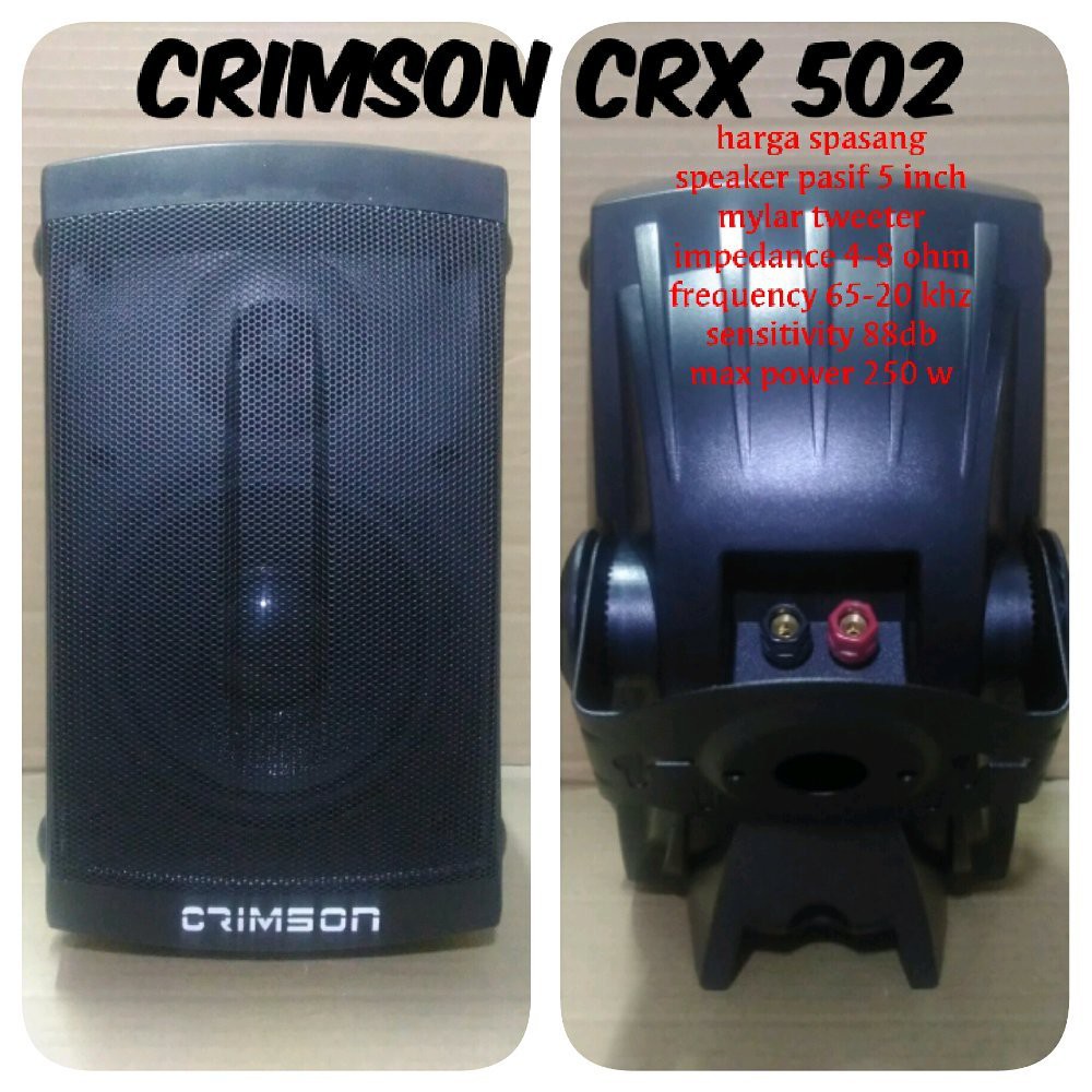 SPEAKER PASIF 5 INCH CRIMSON CRX 502 HARGA SEPASANG