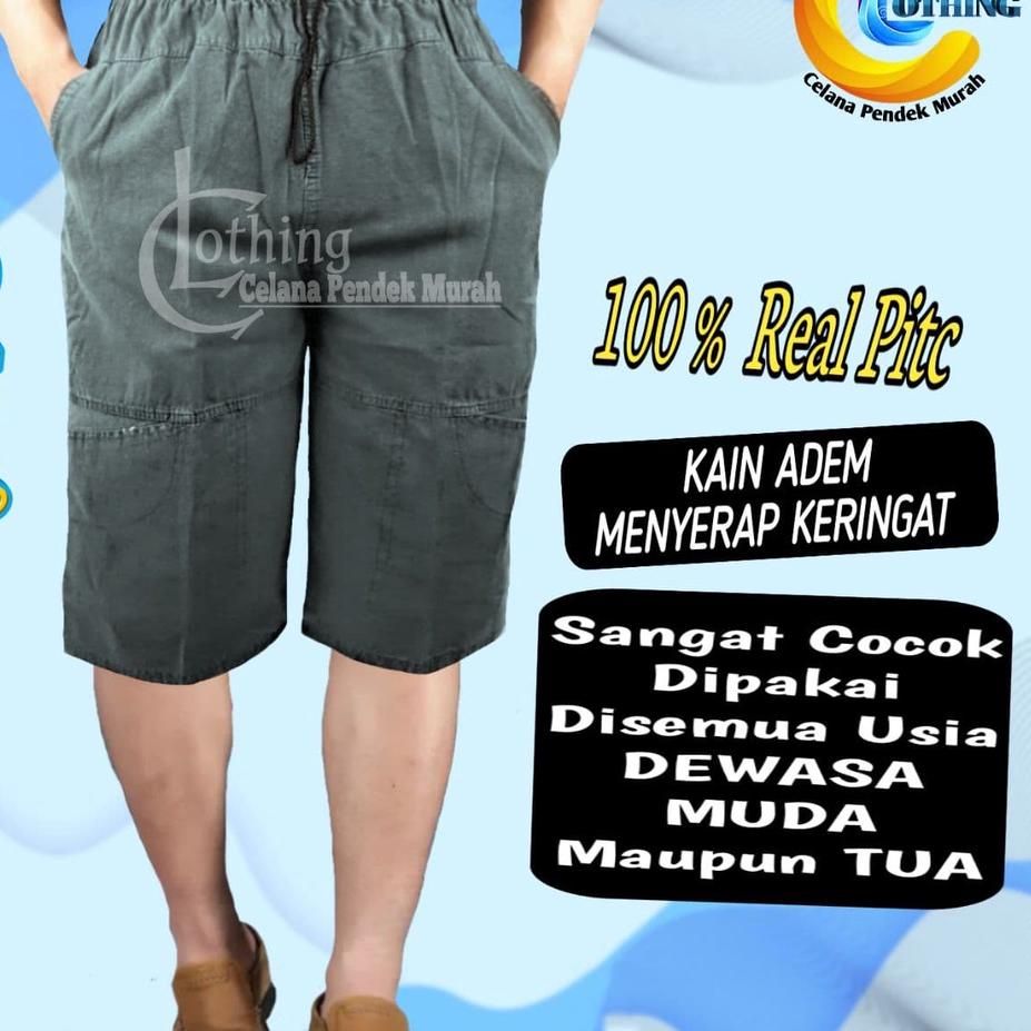 (X39) Celana Cargo Pendek Short Pants Pria Dewasa Santai Kargo Cowok Casual Harian Laki Laki Bawah L