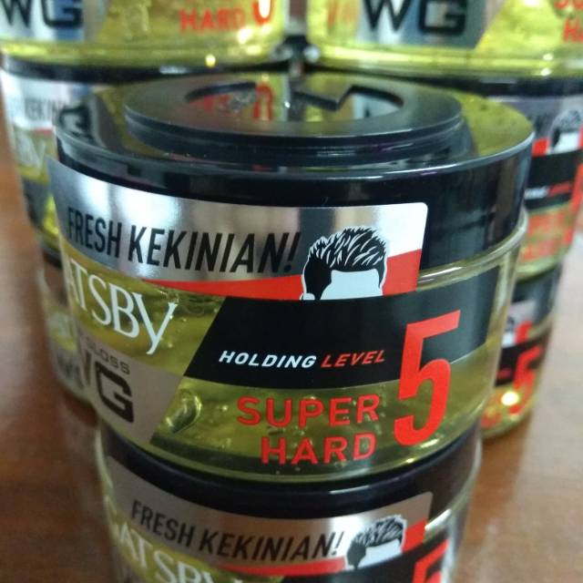 (PROMO HABISIN STOK )GATSBY WATER GLOSS (SUPER HARD) Kuning (150gr)