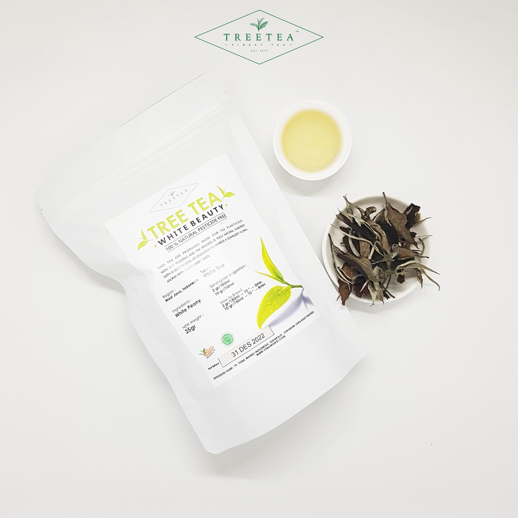 

Tree Tea White Beauty Loose Leaf Baimudan White Tea Teh Lokal