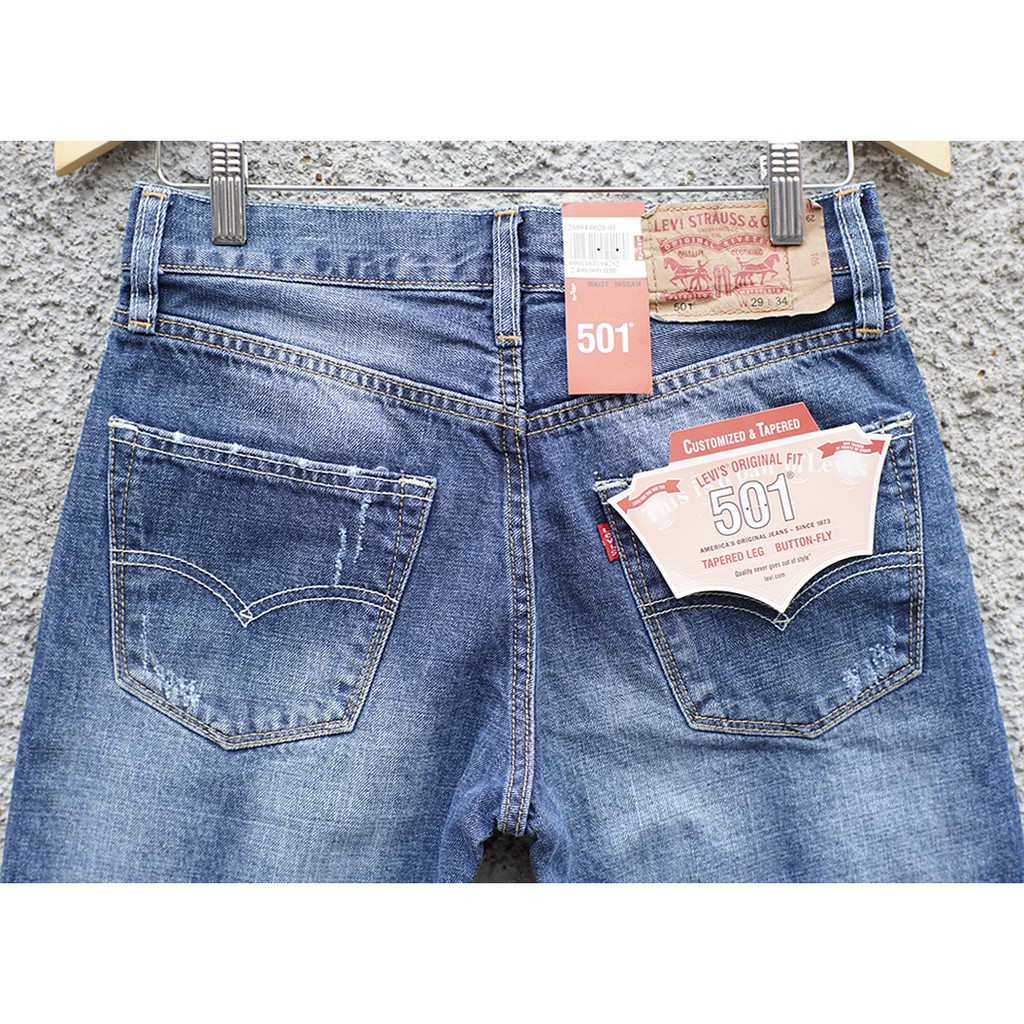 Levi's 501 Jeans Pendek | Made in Japan | Jeans Pria 501PDK-AQUA