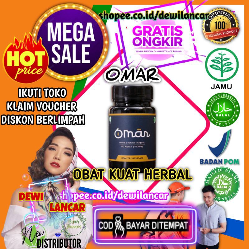 OMAR OBAT KUAT HERBAL PRIA  KAPSUL KEJANTANAN PRIA OBAT KUAT PRIA OBAT KUAT HERBAL TAHAN LAMA