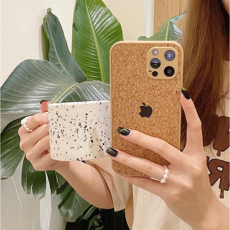 IPHONE Case logo Serat Kayu Iphone14 13 11 12 Mini Pro Max Kualitas Tinggi6 6S SE 2020 6 7 8 plus x XR XS Max x fall proof case