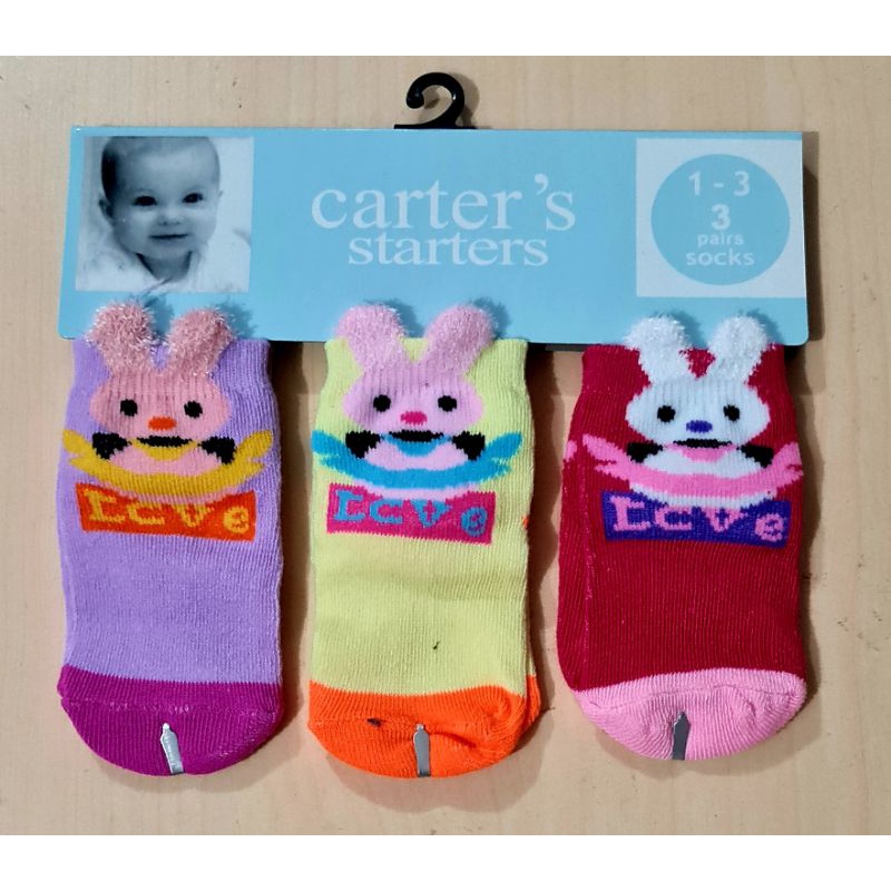 TERMURAH! Kaos Kaki Carter 3in1 | 3 Pasang Animal 3D