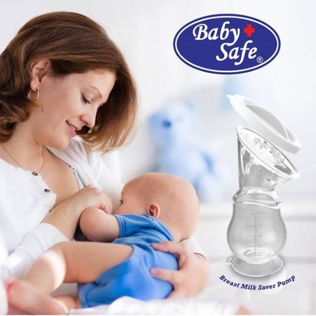 Baby Safe Breast milk saver pump Pompa Asi Manual berbahan Silicone breast pump Babysafe BPM02 150ml