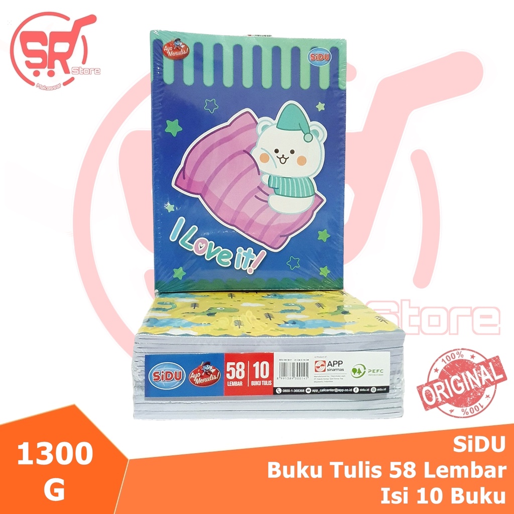 

Buku Tulis Sinar Dunia / SIDU / 58 Lembar ( SR Store MKS / SR Store Makassar )