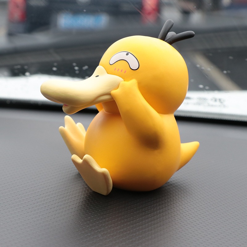 Mainan Action Figure Pokemon Psyduck Squirtle Bahan PVC Untuk Dekorasi Mobil