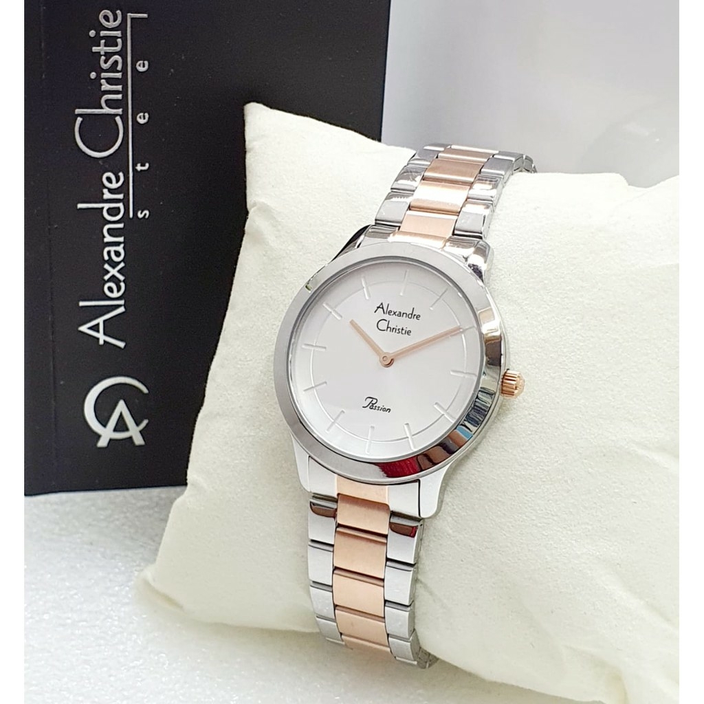 AC alexandre Christie AC 2834  wanita original Stainless steel silver rose gold