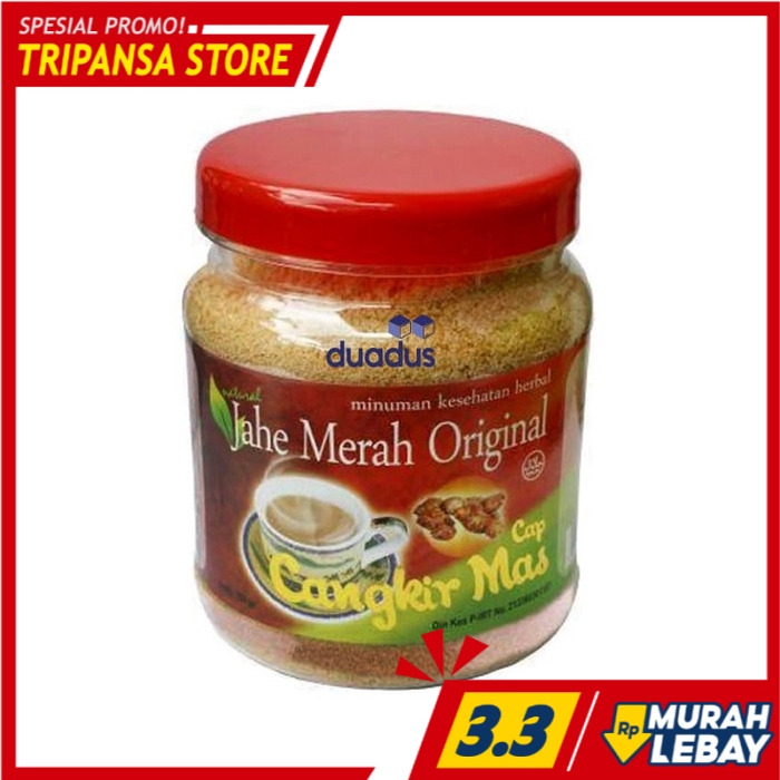 

Jahe Merah Original Cap Cangkir Mas Toples - Minuman Kesehatan Herbal
