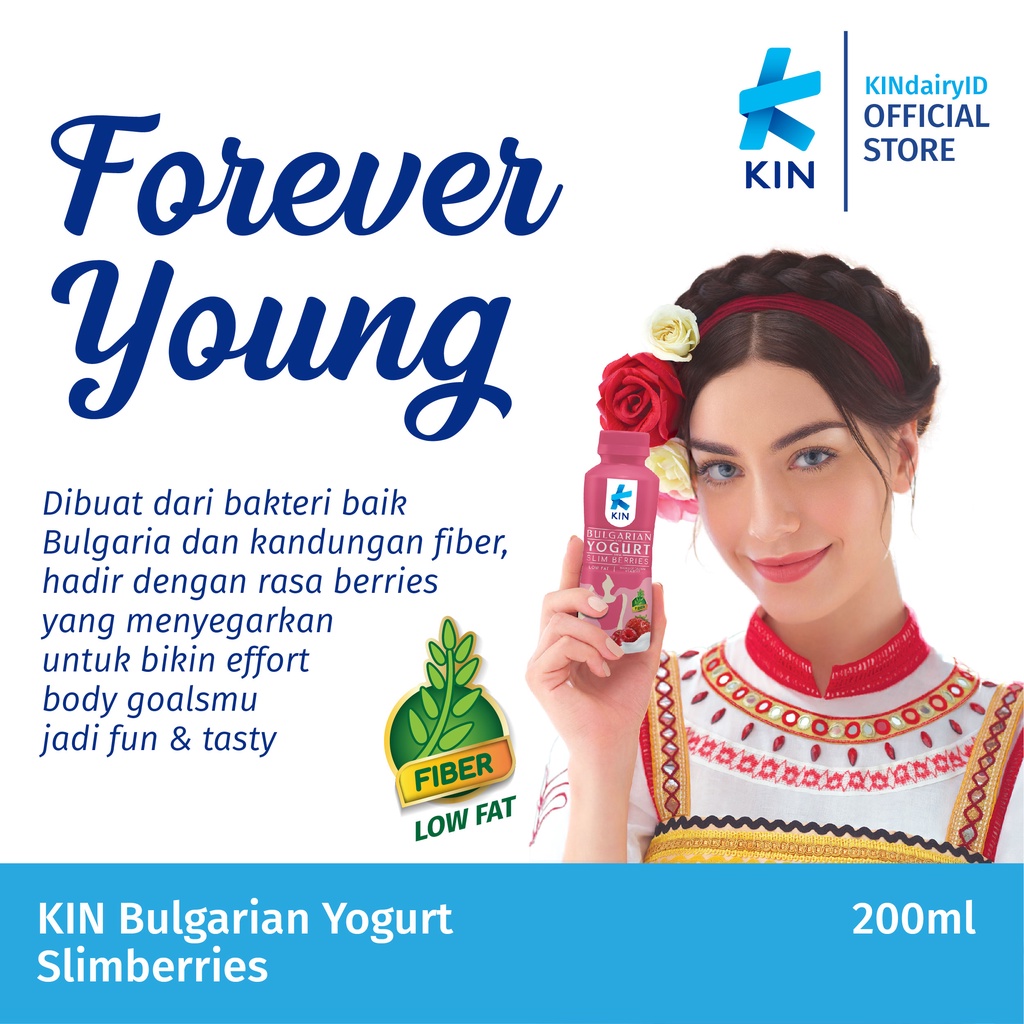 KIN Bulgarian Yogurt Slimberries 200ml