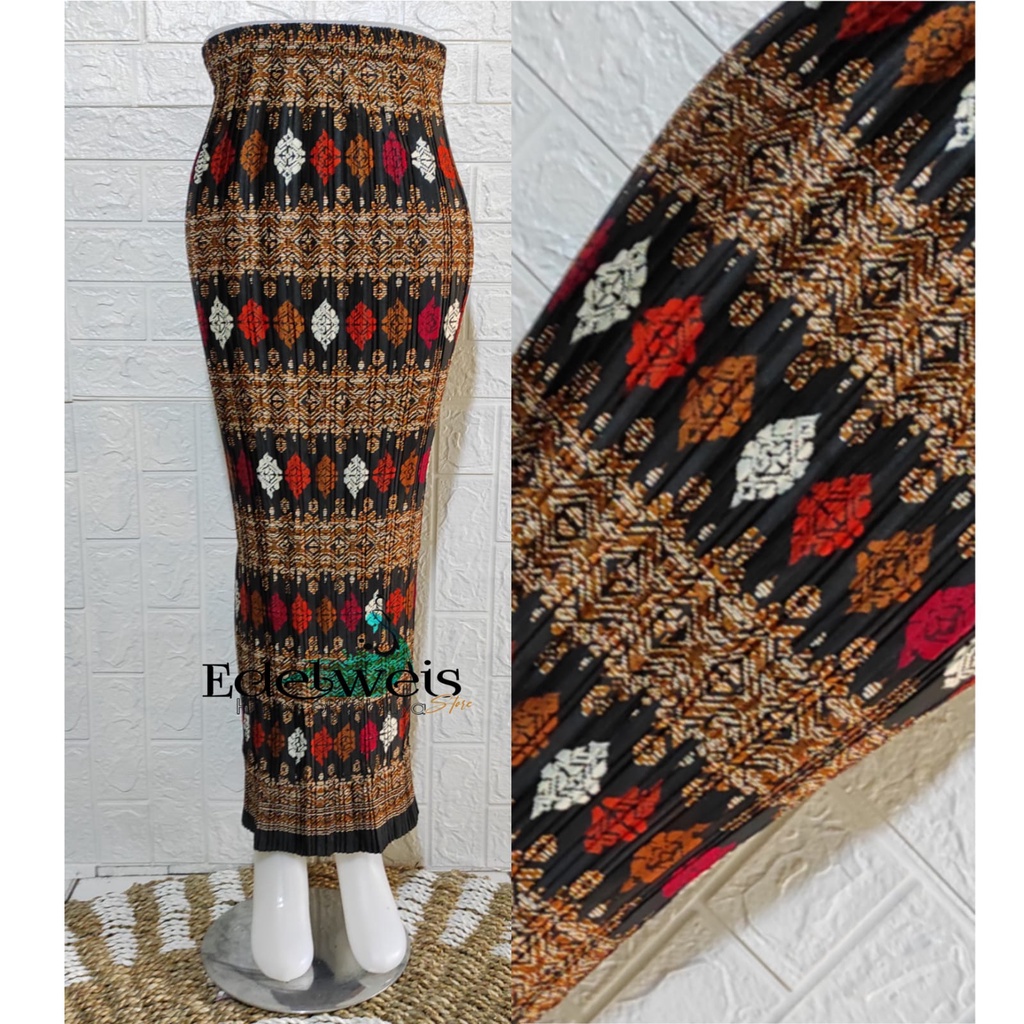 Terlengkap] Rok Plisket Batik - Original / Bawahan Kebaya / Rok Songket Prisket