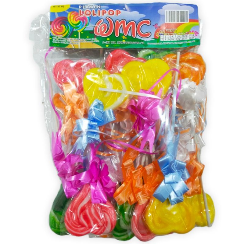 

permen lolipop bentuk love isi 20 pcs - makanan ringan enak murah
