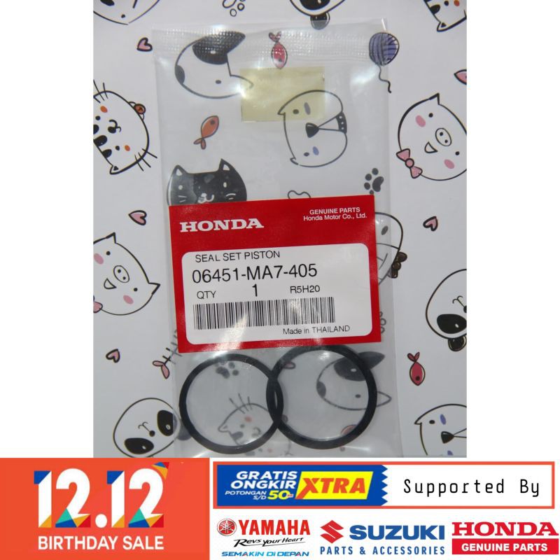 DIJAMIN ASLI SIL SEAL PISTON KALIPER BELAKANG HONDA SUPRA X 125 HELM IN ORIGINAL BERKUALITAS