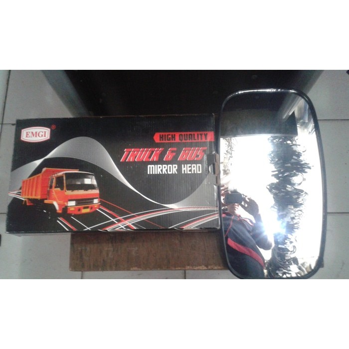 Truck Mirror Head / Spion Truk Fuso Fighter Hitam / Black EMGI 8041