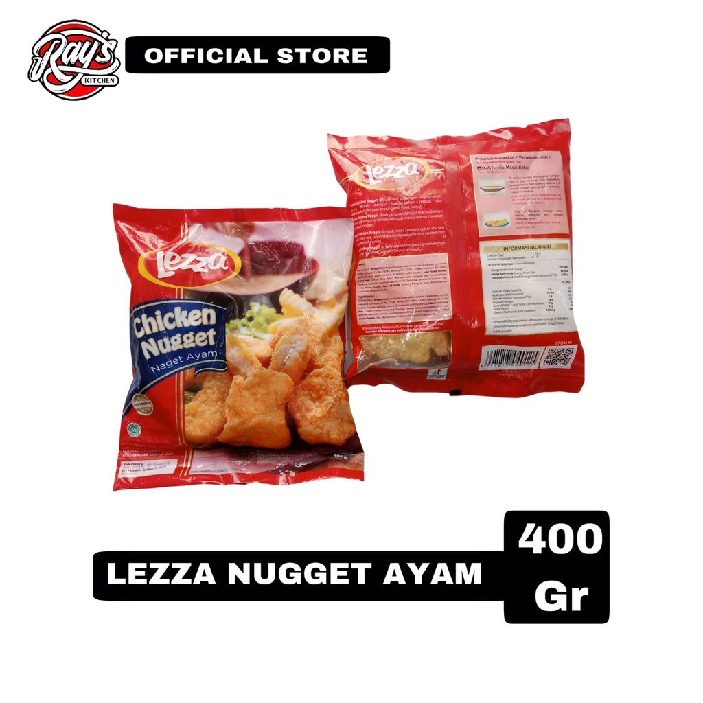 

Lezza Naget Ayam Original 400gr - manakan beku Chcicken Nugget