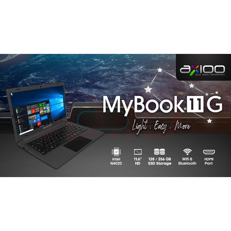 NOTEBOOK AXIOO MYBOOK 11G INTEL N4020/4GB/SSD 128GB/W10 | ITECHBALI