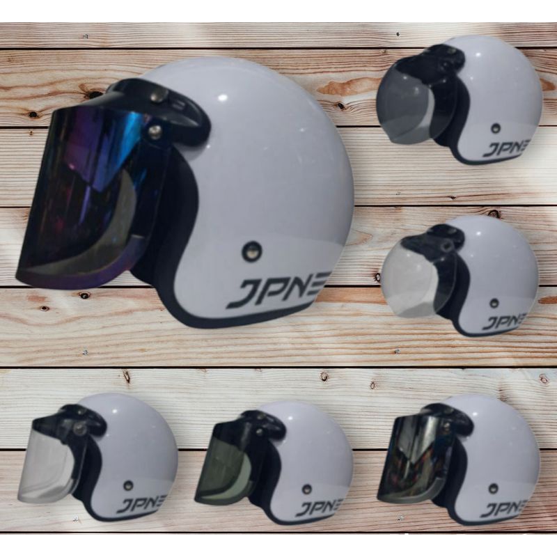 Helm jpn putih glosy original SNI