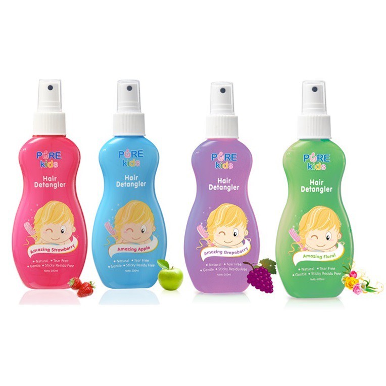 Pure Kids Hair Detangler Spray Rambut Anak 200ML