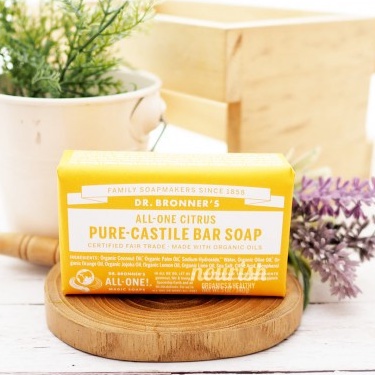 Dr Bronners Pure-Castile Bar Soap - Citrus