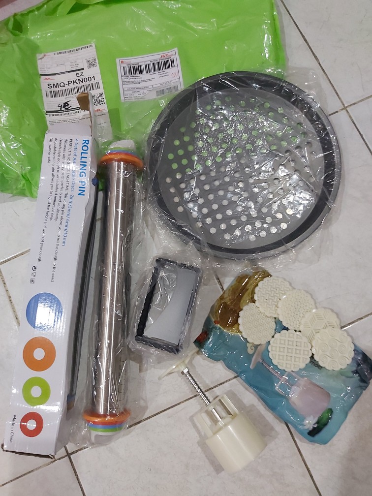 Aigootan Medan Rolling Pin Stainless Steel / Penggiling Adonan Anti Karat / Non Stick Roller