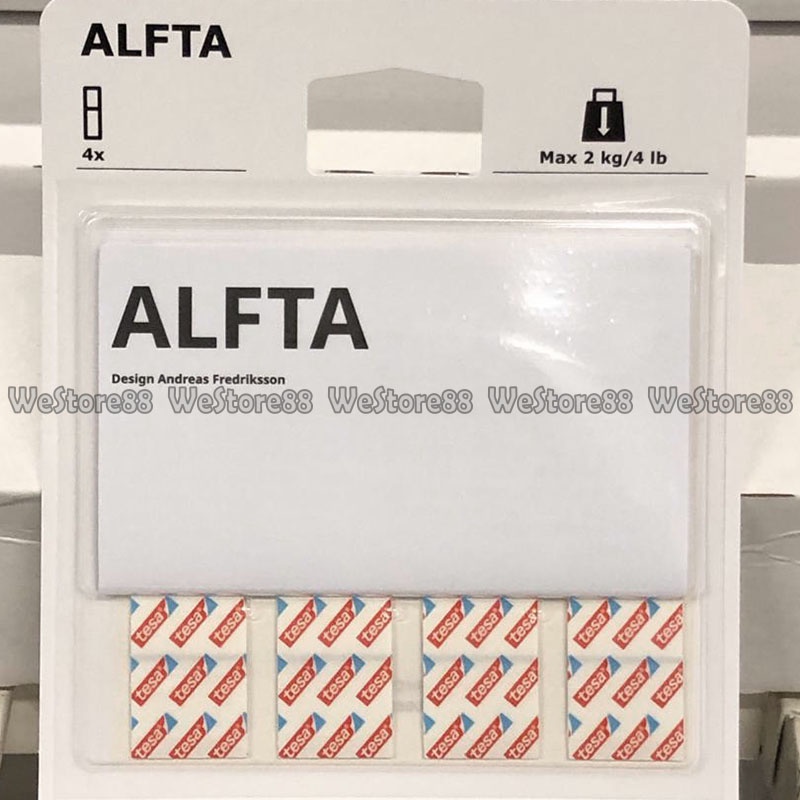 

Perekat doubletape selotip dua sisi 4 pcs 8x2 cm WEO IK1783 ALF