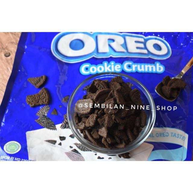 

Black OREO COOKIE CRUMB 250 gram Black Cookies Crumbs