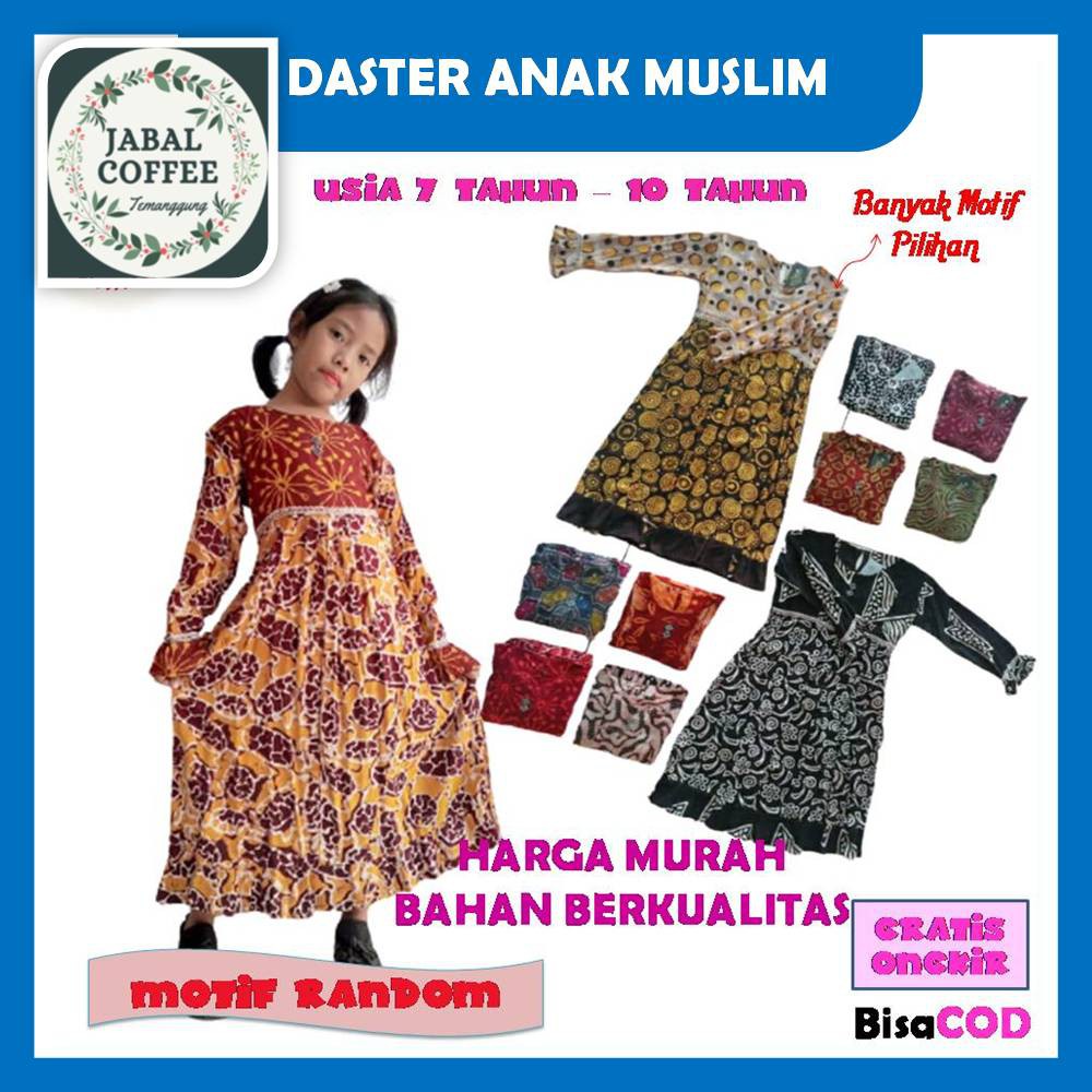 Daster Batik Anak Cewek Tanggung 7-10 Tahun / Daster Batik Anak Anak Lengan Panjang Perempuan Murah