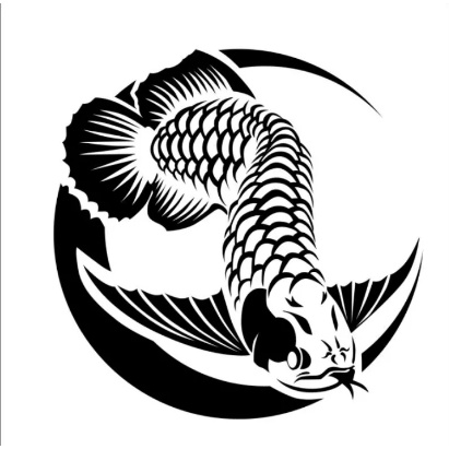 Cutting Sticker mobil Arwana, Ikan Arwana Pecinta ikan arwana