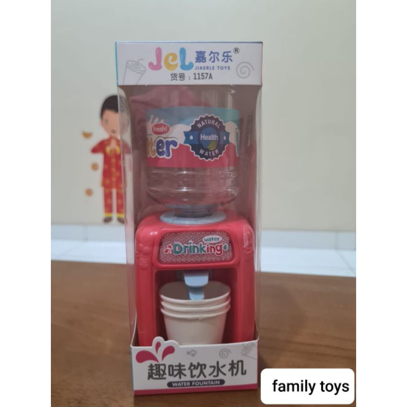 family games Mainan dispenser mini anak nyala asli kluar air dan nyala lampu drinking water child