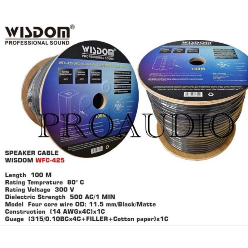 Kabel Speaker Wisdom WFC452 WFC-452 WFC 452  isi 4 X2,5 mm original