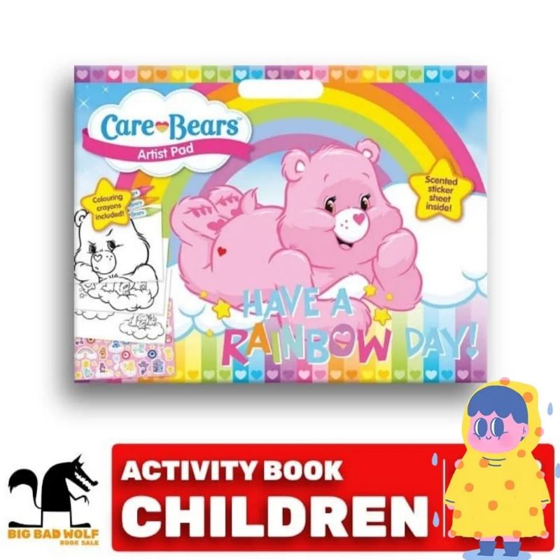 BIG BAD WOLF BOOKS ■ CARE BEARS ARTIST PAD - BUKU AKTIVITAS ANAK BBW IMPORT