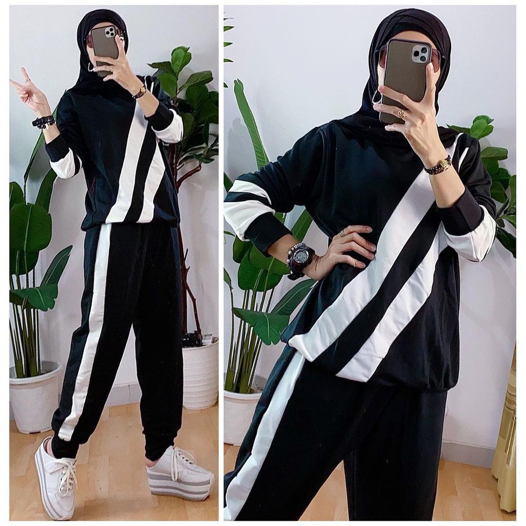 BAJU SENAM SETELAN JUMBO XXL WANITA SETELAN JUMBO WANITA SETELAN BAJU SENAM WANITA SETELAN OLAHRAGA