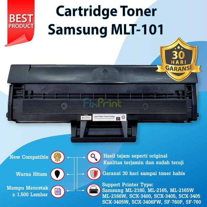 Cartridge Toner Samsung MLT-101 D101 MLT101 Compatible Printer ML-2160 ML2165 ML2165W ML2166W