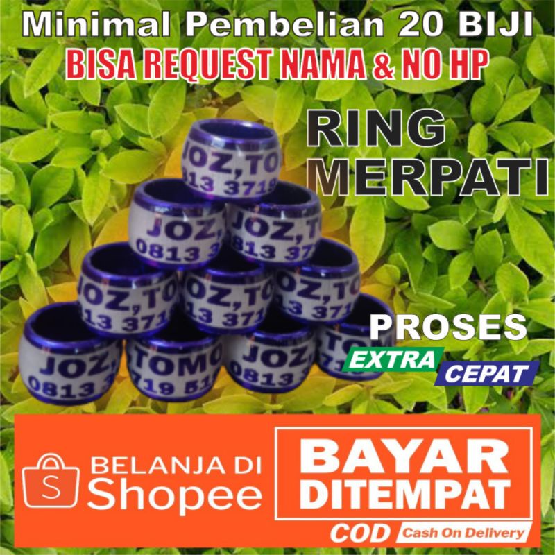 RING MERPATI/DARA DONAT BLOK MEWAH