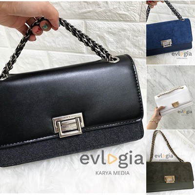 TAS BAG WANITA EMBELLISHED CLASSIC SLING BAG ORIGINAL PREMIUM IMPORT Tas Sling Bag Wanita