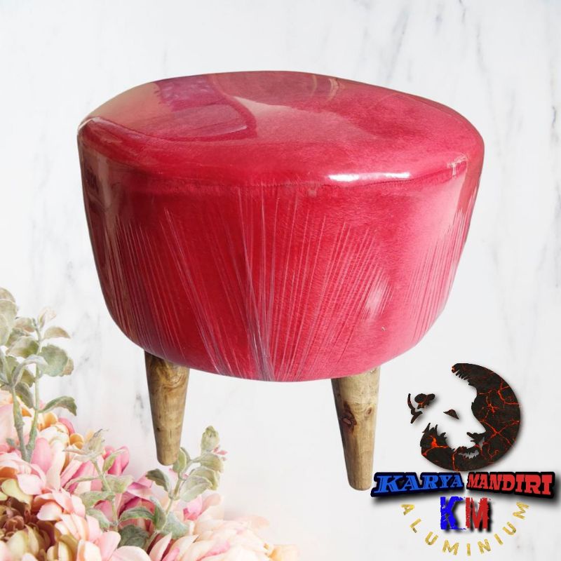 SOFA STOOL / SOFA KOTAK / KURSI STOOL TINGGI 45CM -BULAT