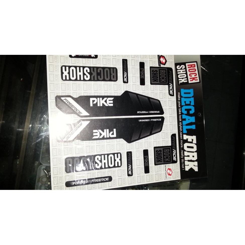Decal Fork / Stiker Fork RockShox Pike