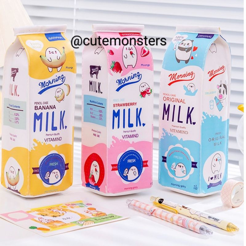 

Cute Pencil Case / Tempat Pensil Alat Tulis MILK Lucu