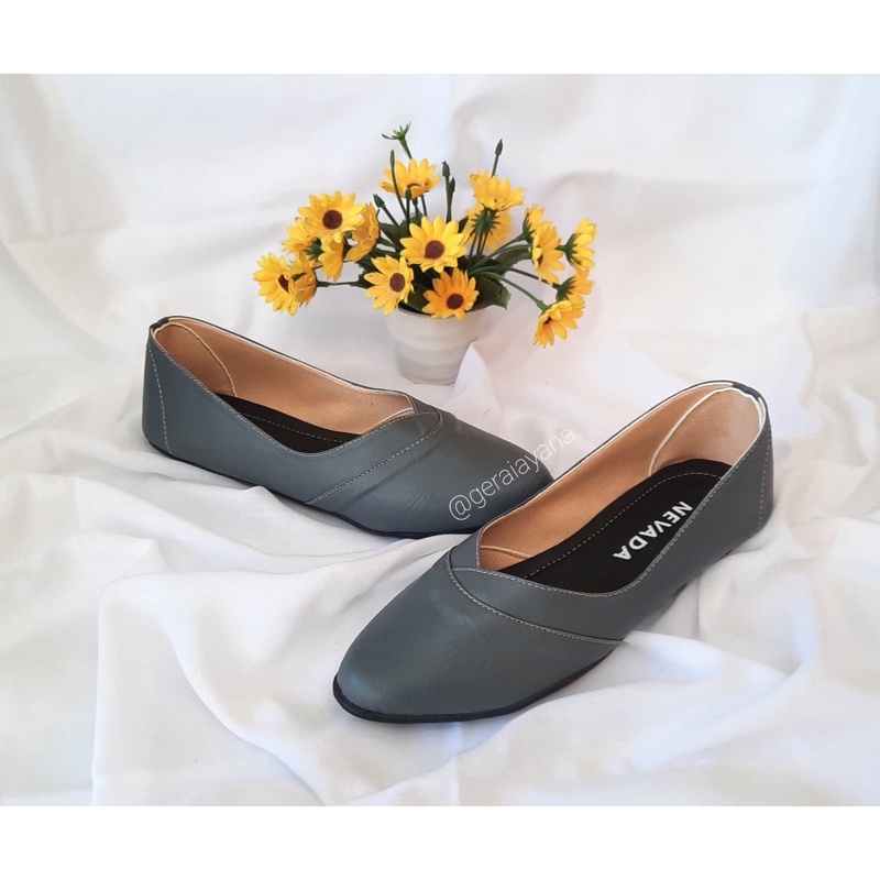 DISKON DAY! Sepatu Balet Flatshoes - Sepatu Kerja Ayra - Sepatu Casual - Sepatu Nevada - Sepatu Wanita Model Asimetris