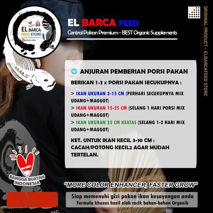 Udang Kering Pakan Ikan Channa EL BARCA Feed Pro++ 50 gr