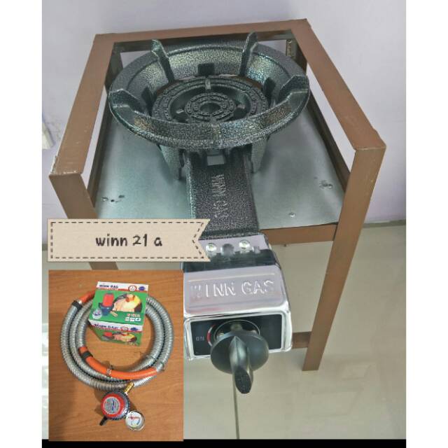 kompor winn gas 21a paket komplit - kompor cor winn