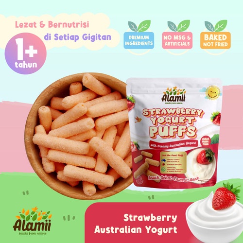 Alamii Snack Bayi Sehat No MSG 25 gram - Strawberry Yogurt