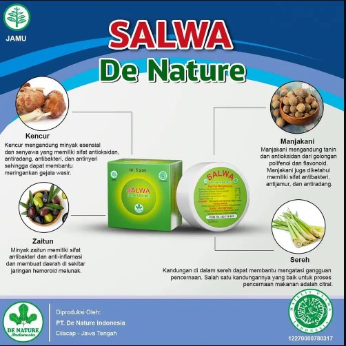 Obat Ambeien Wasir Salep Salwa De Nature Aman Untuk Ibu Hamil Salep Benjolan di Anus Benjolan Wasir