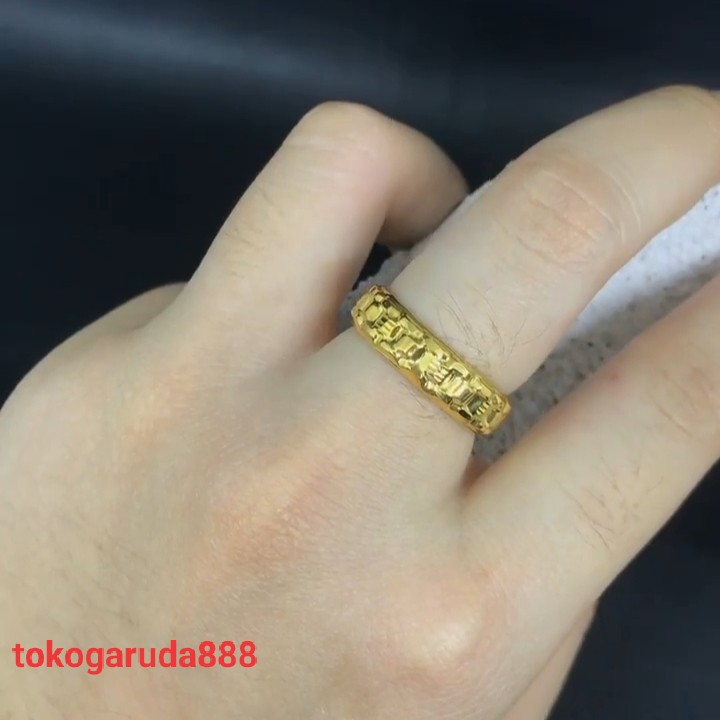 cincin anak dan dewasa emas asli model rante rantai kadar 700 70% keliling 10 11 12 13 14 15 16 17 18 lilit ular