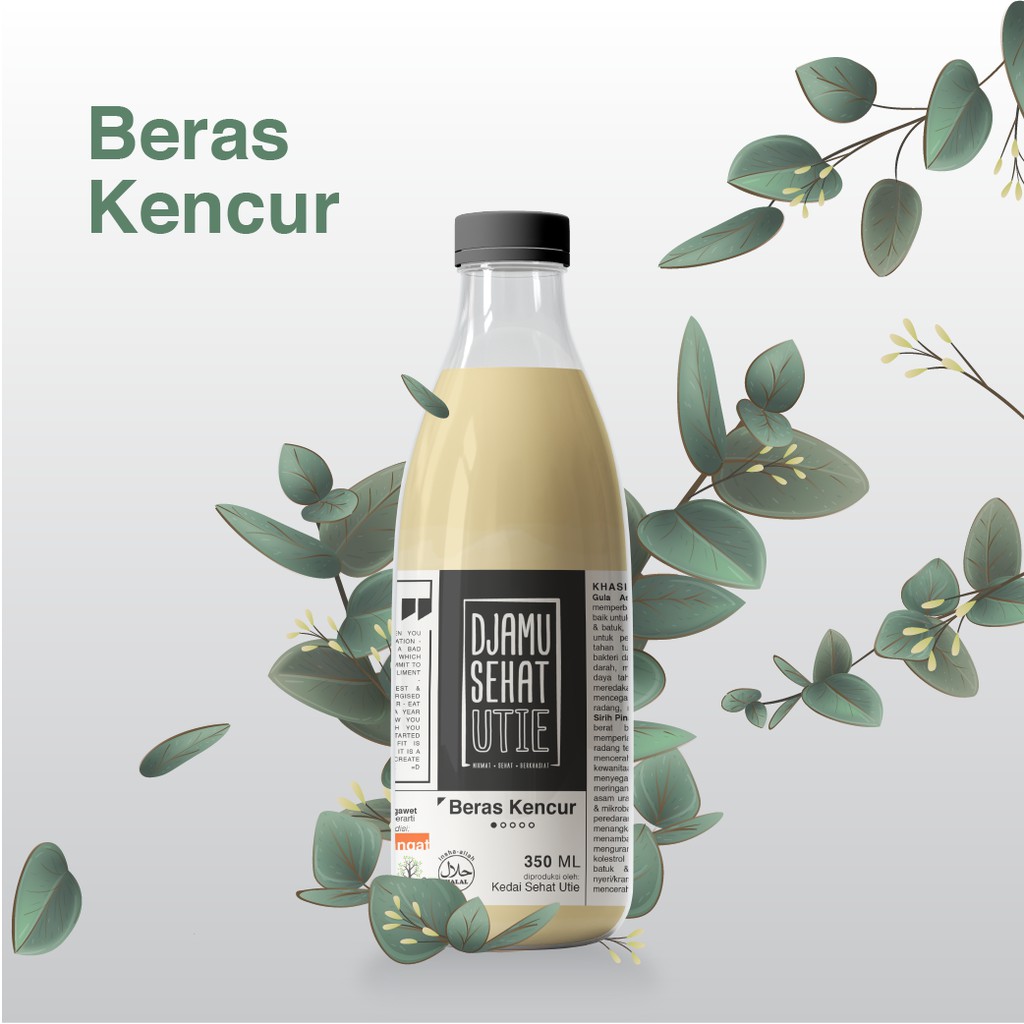 

Jamu - Beras Kencur Improved Formula, Djamu Sehat Utie (350ml)