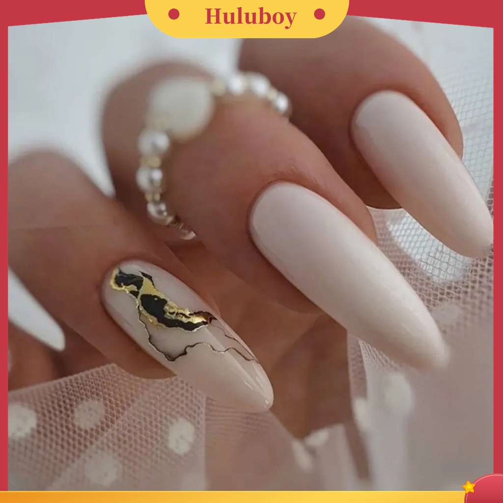 Huluboy Huluboy♡   Stiker Kuku 3D Dengan Perekat Untuk Manicure