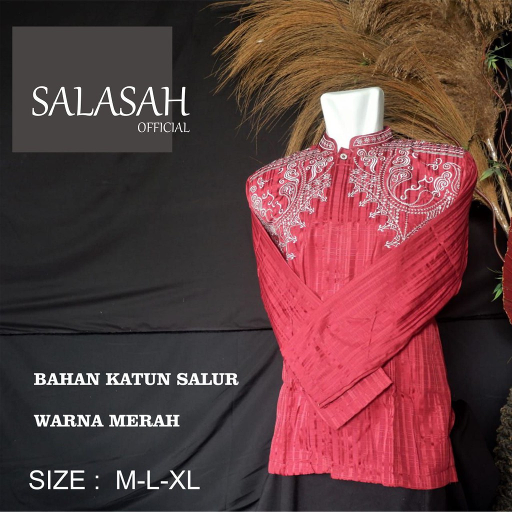 Baju Koko Dewasa Lengan Panjang Mewah Terbaru Baju Koko Bordir Baju Koko pria Terbaru Tasikmalaya